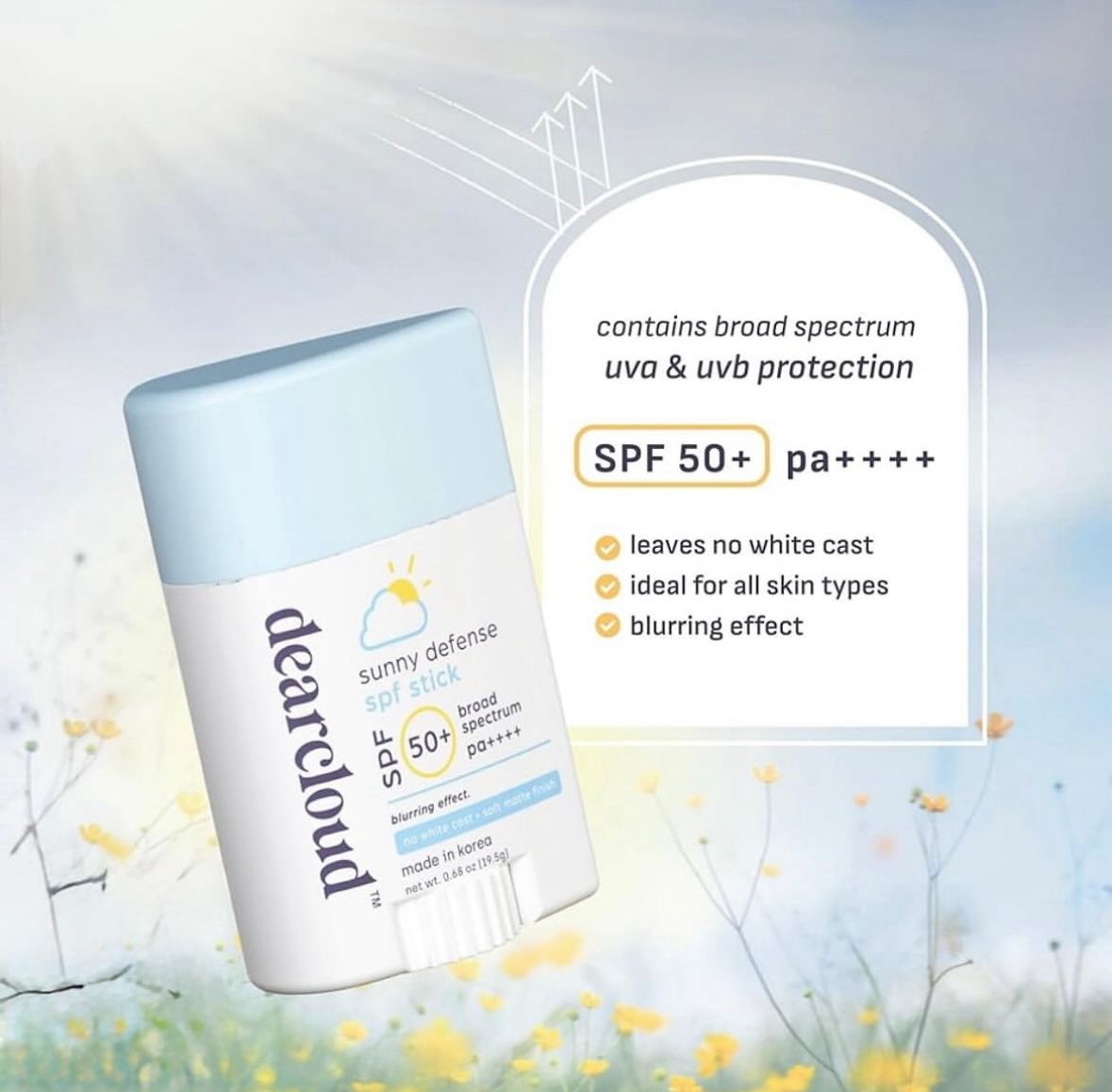 Bloqueador solar en barra-dearcloud-