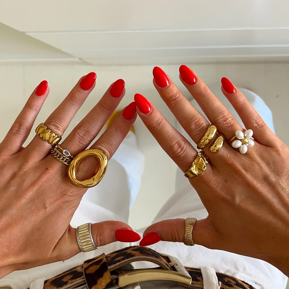 Anillo flor perla - Imagen 2