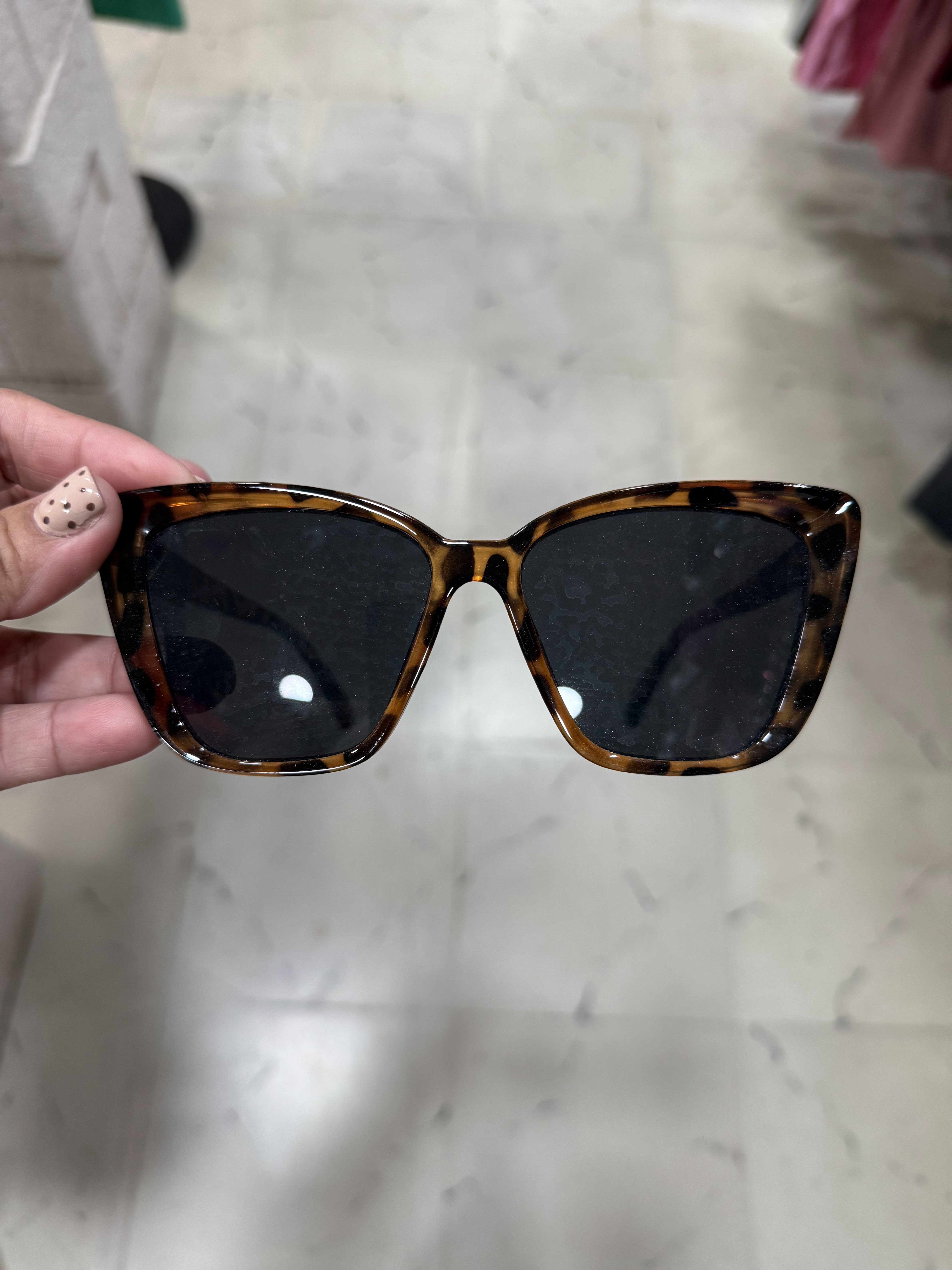 LENTES DAMA CUADRADOS BLANCO NARANJA Y CAFE - Imagen 2