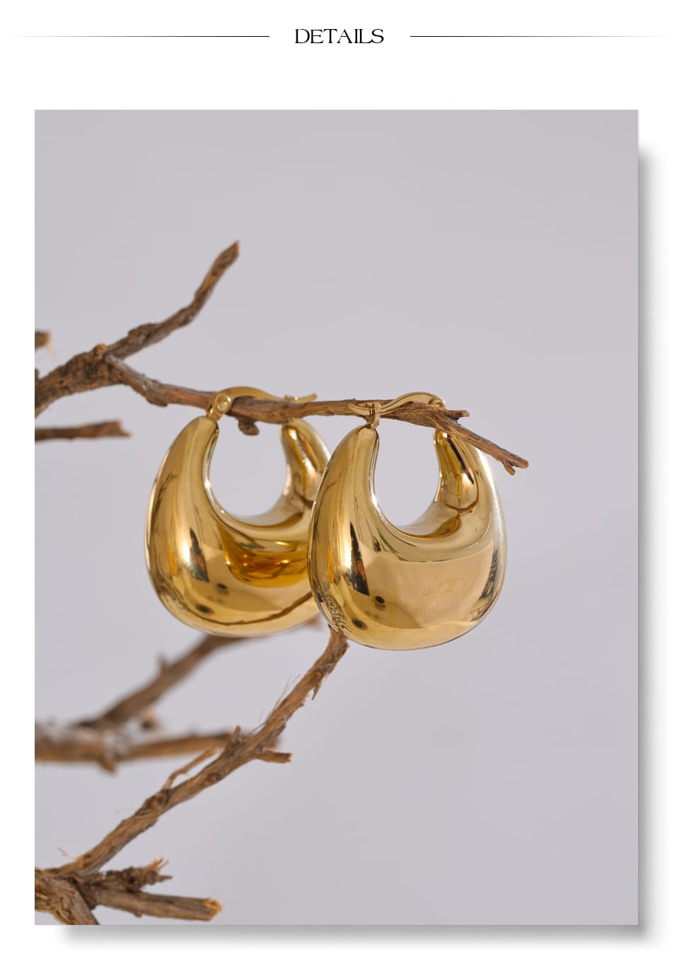 Huggie grueso dorado - Imagen 2