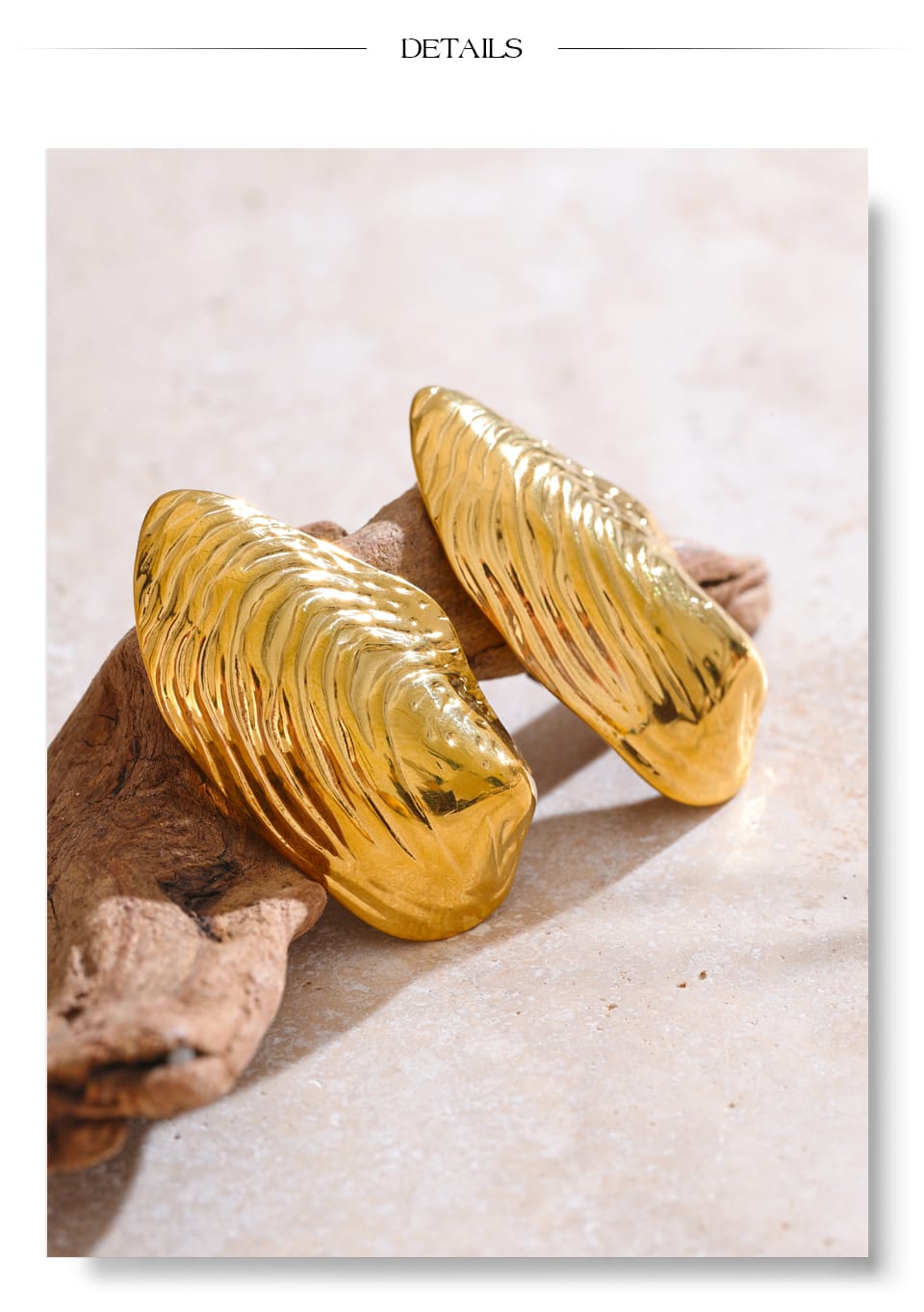 ARETES GRANDES DORADO - Imagen 2