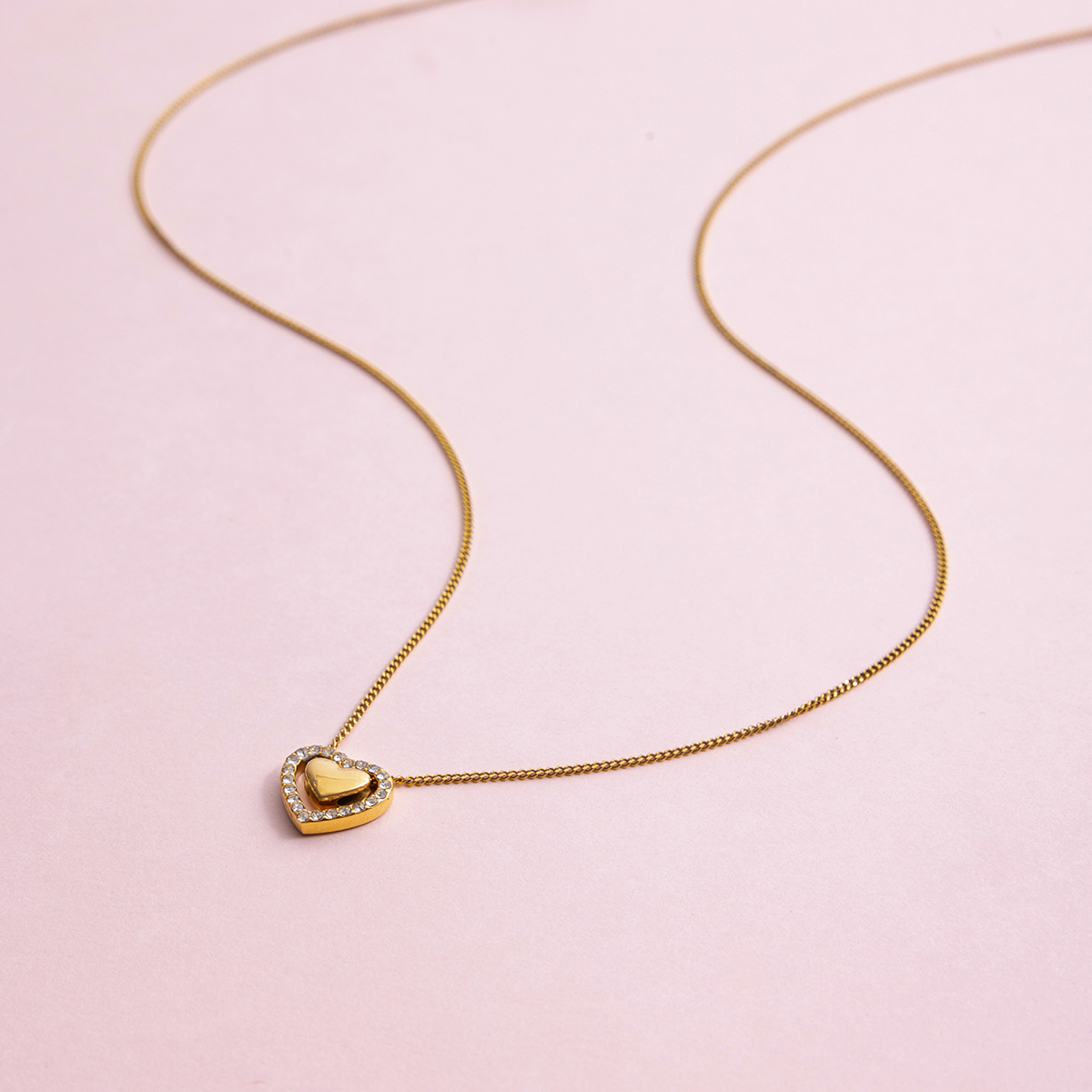 -10896798712125150885 Collar corazón brillitos dorado