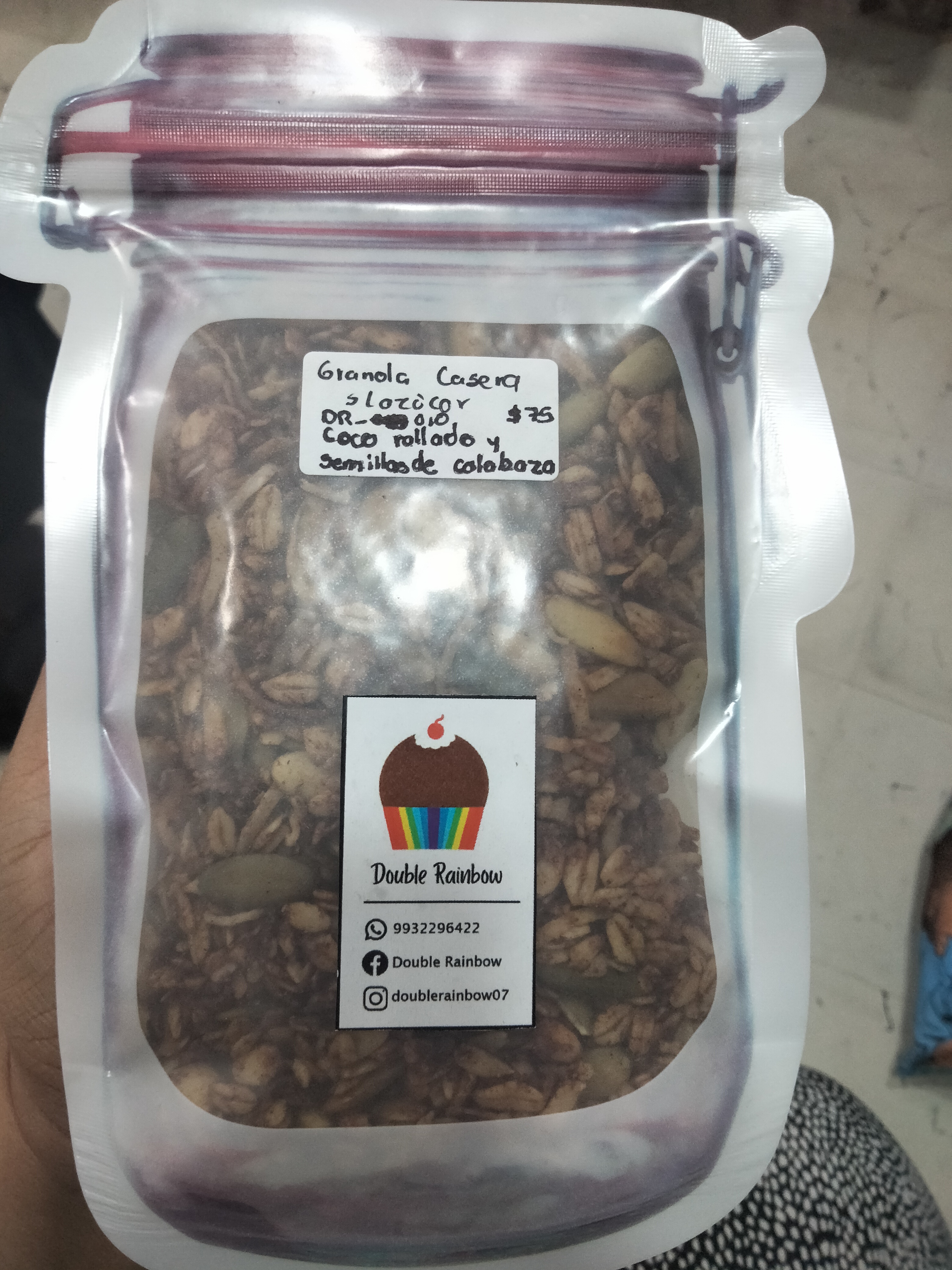 oppo_32 Granola Casera s/azúcar (Coco rallado y pepitas de calabaza)