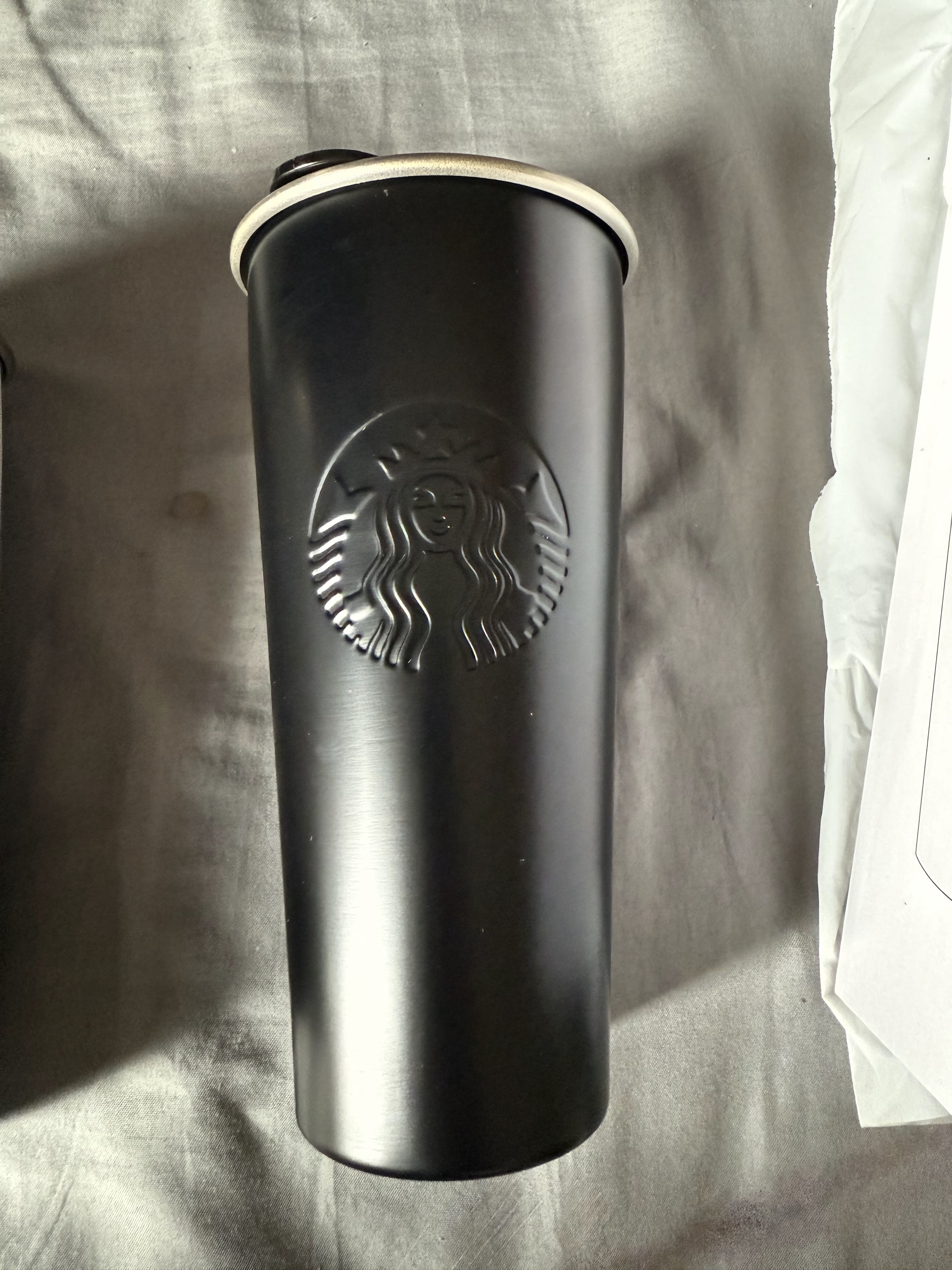 VASO STARBUCK BLANCO Y NEGRO