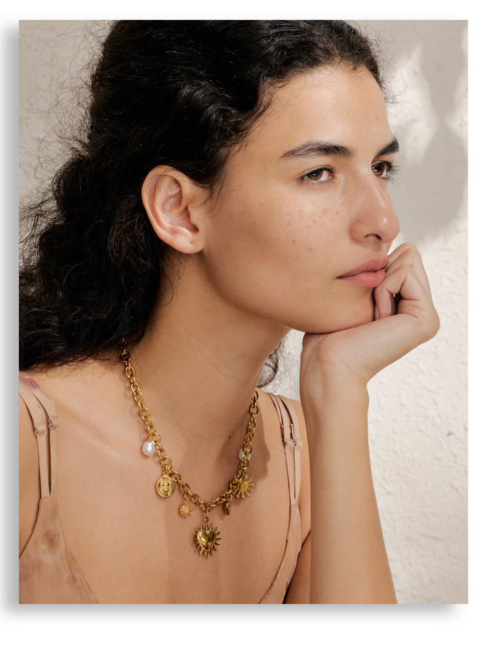 Collar charms corazón