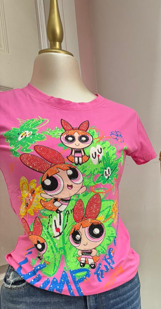 BLUSA JUVENIL CHICAS SUPERPODEROSAS ROSA