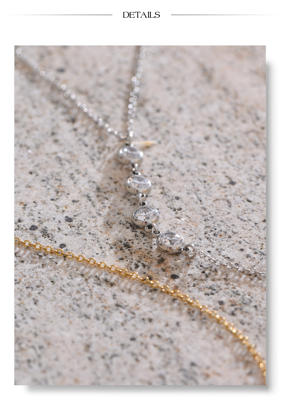 Collar diamantitos plata