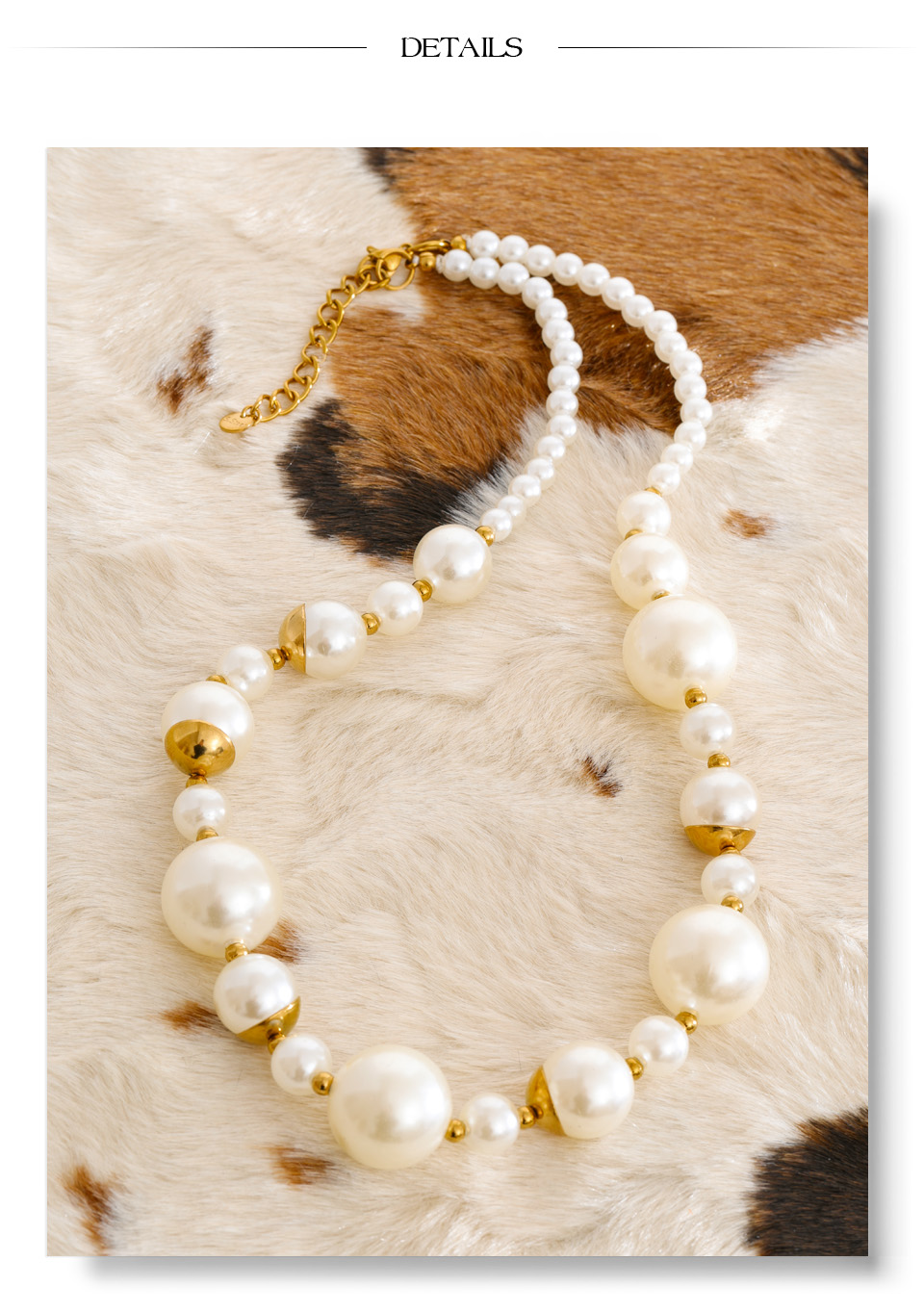 Collar perla y dorado