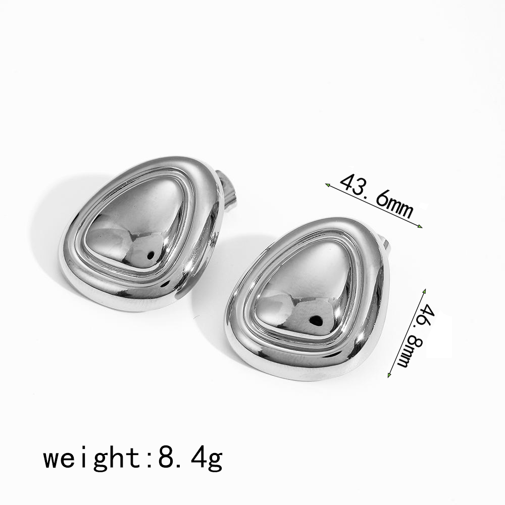 Aretes ovalado plata