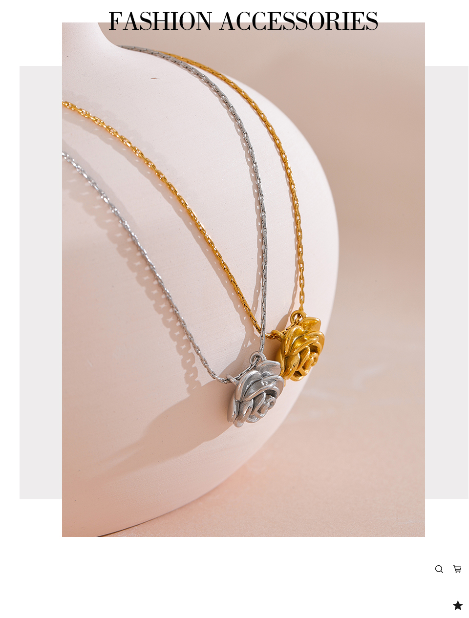 Collar florecita dorado