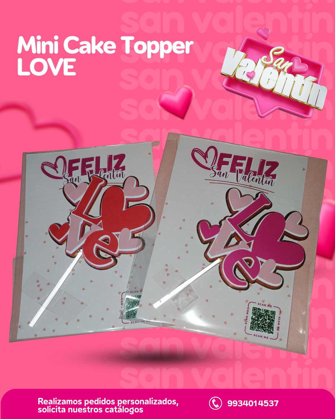 Mini cake Topper LOVE