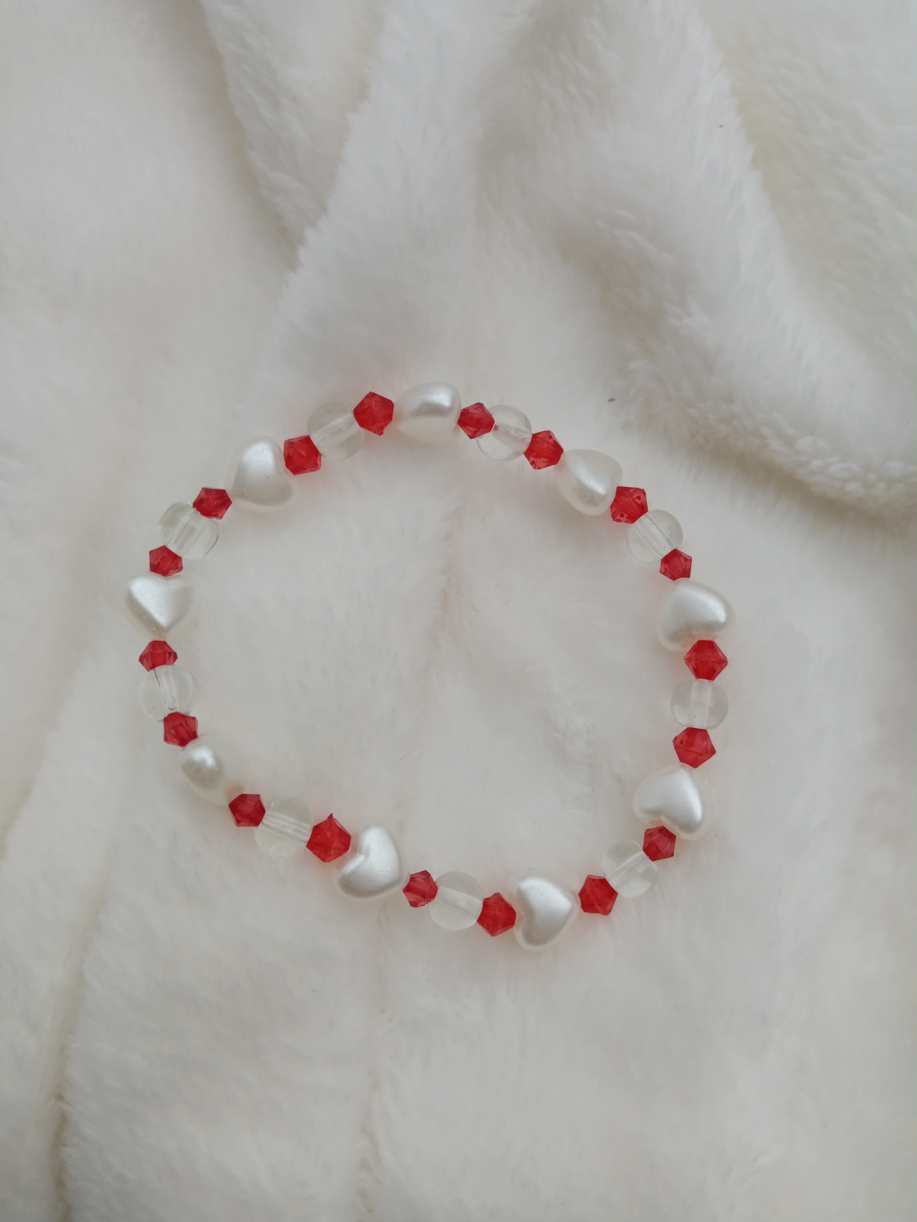 Pulsera de corazón de perlas