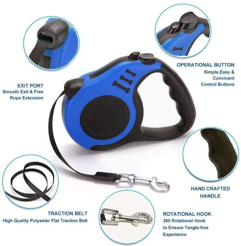 Correa retráctil para mascota 3metros
