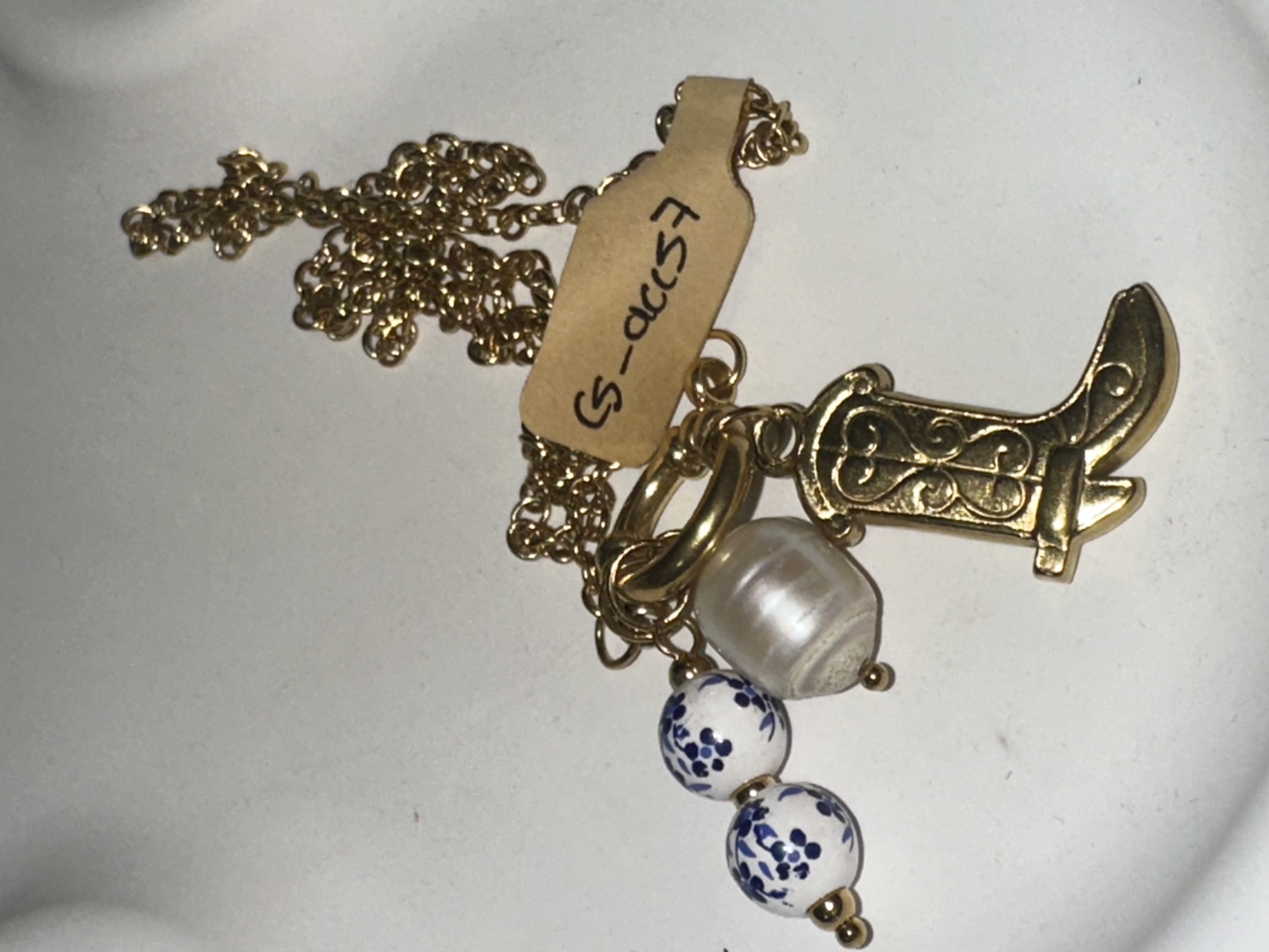 collar cowgirl acero inoxidable