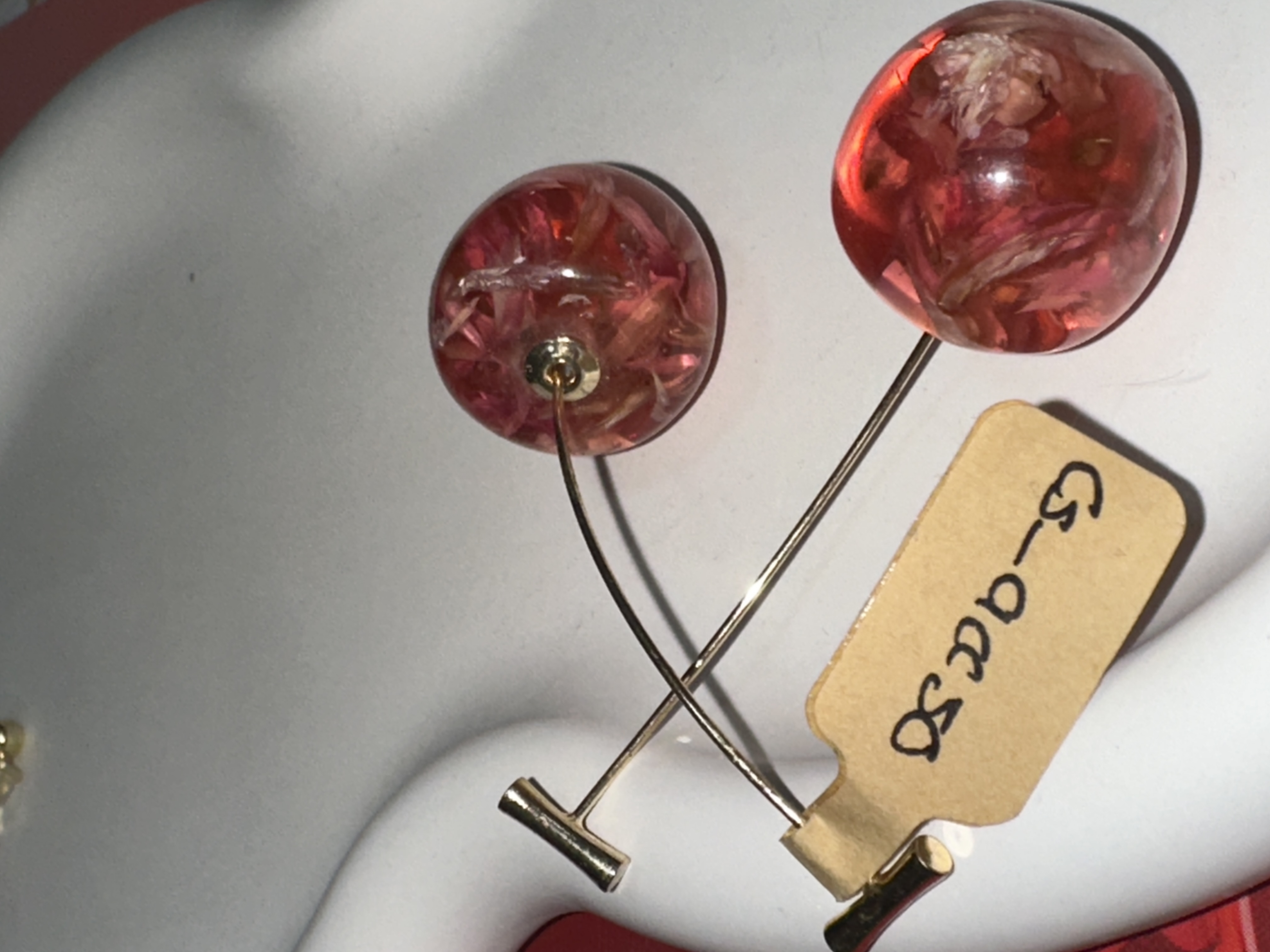 image aretes cherry bicolor