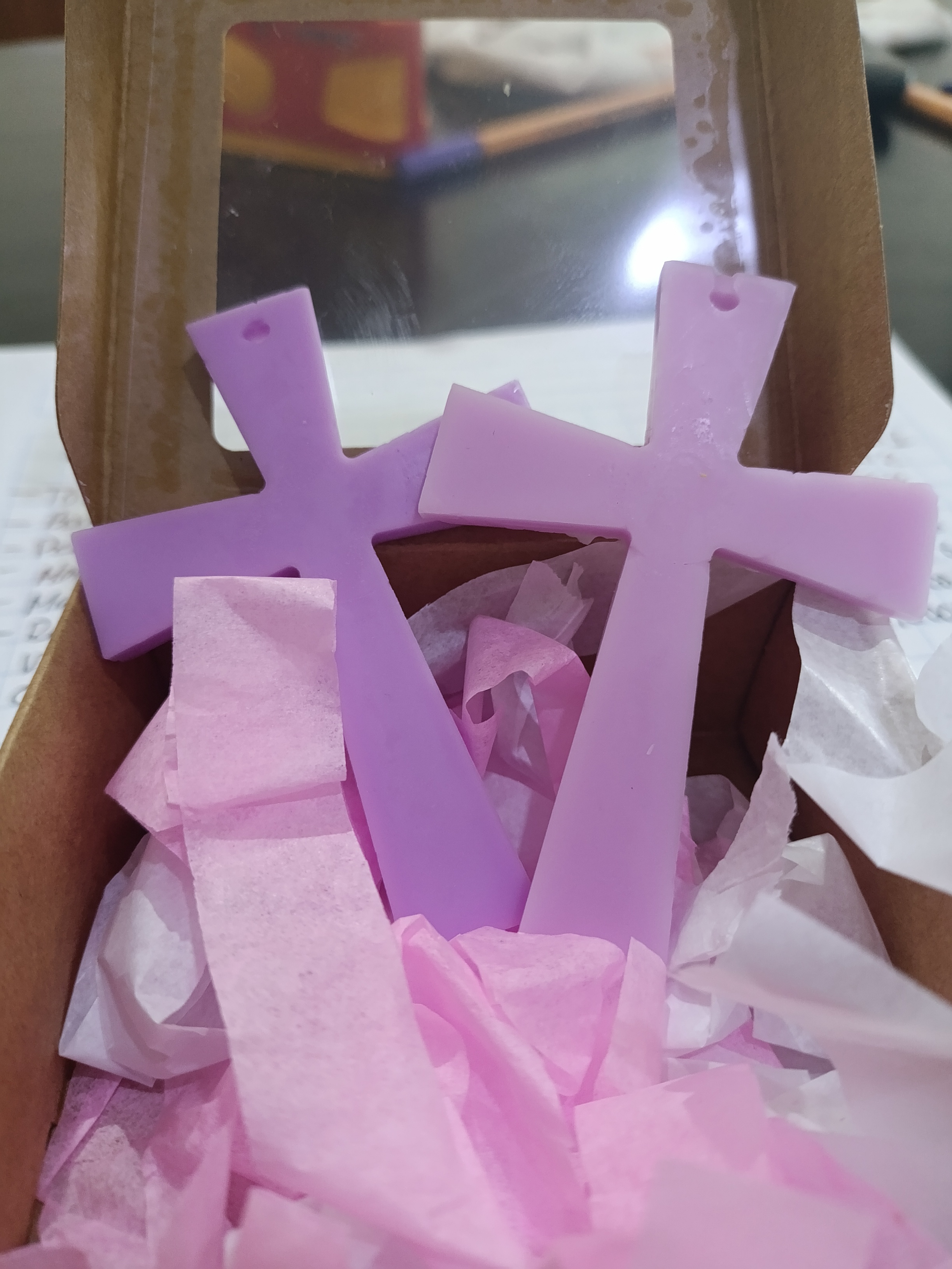 Wax Melts en forma de cruz