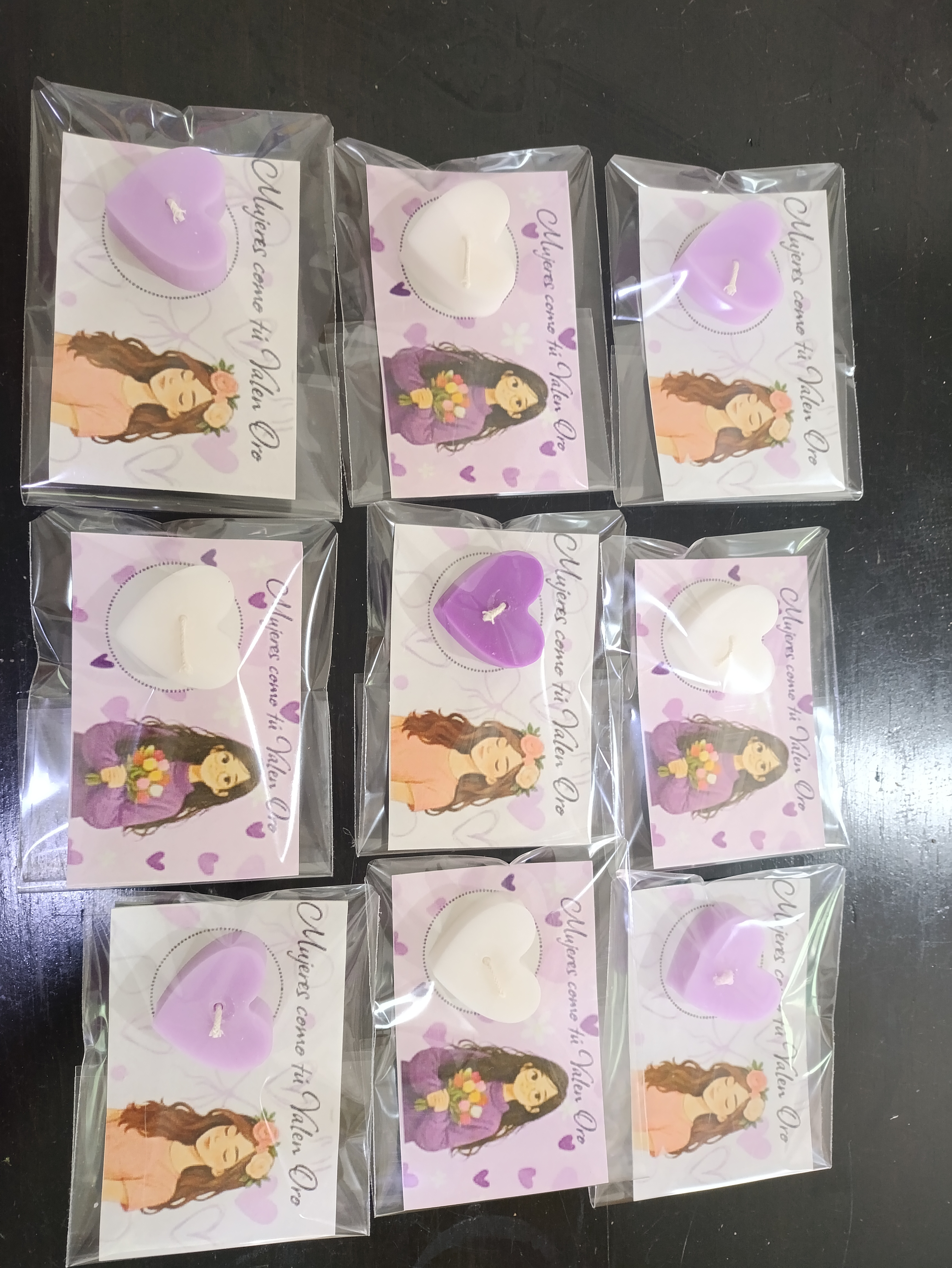 Mini velitas de corazón