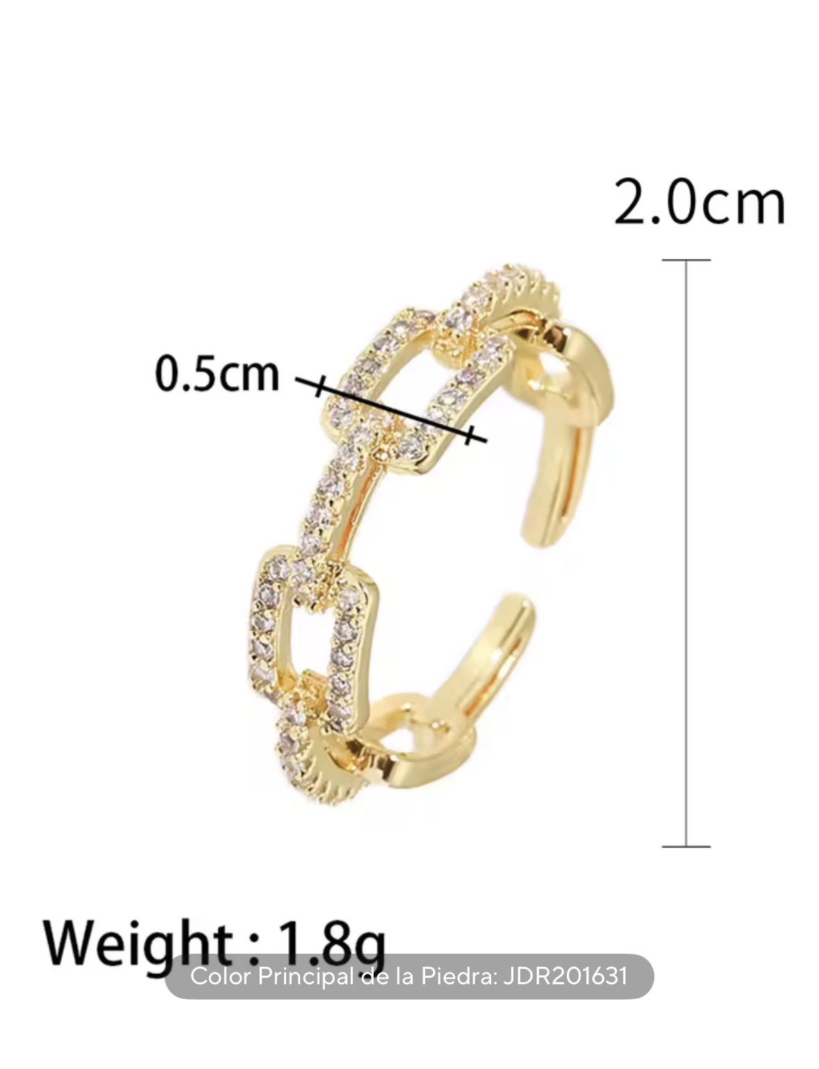 Anillo brillitos tiffany