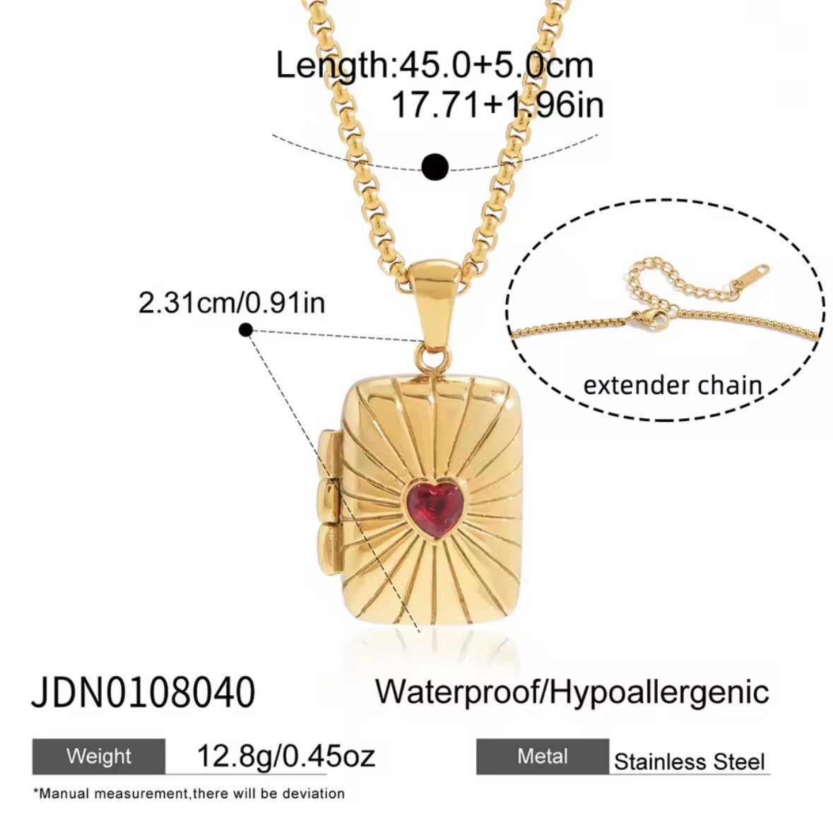 Screenshot Relicario corazón rojo