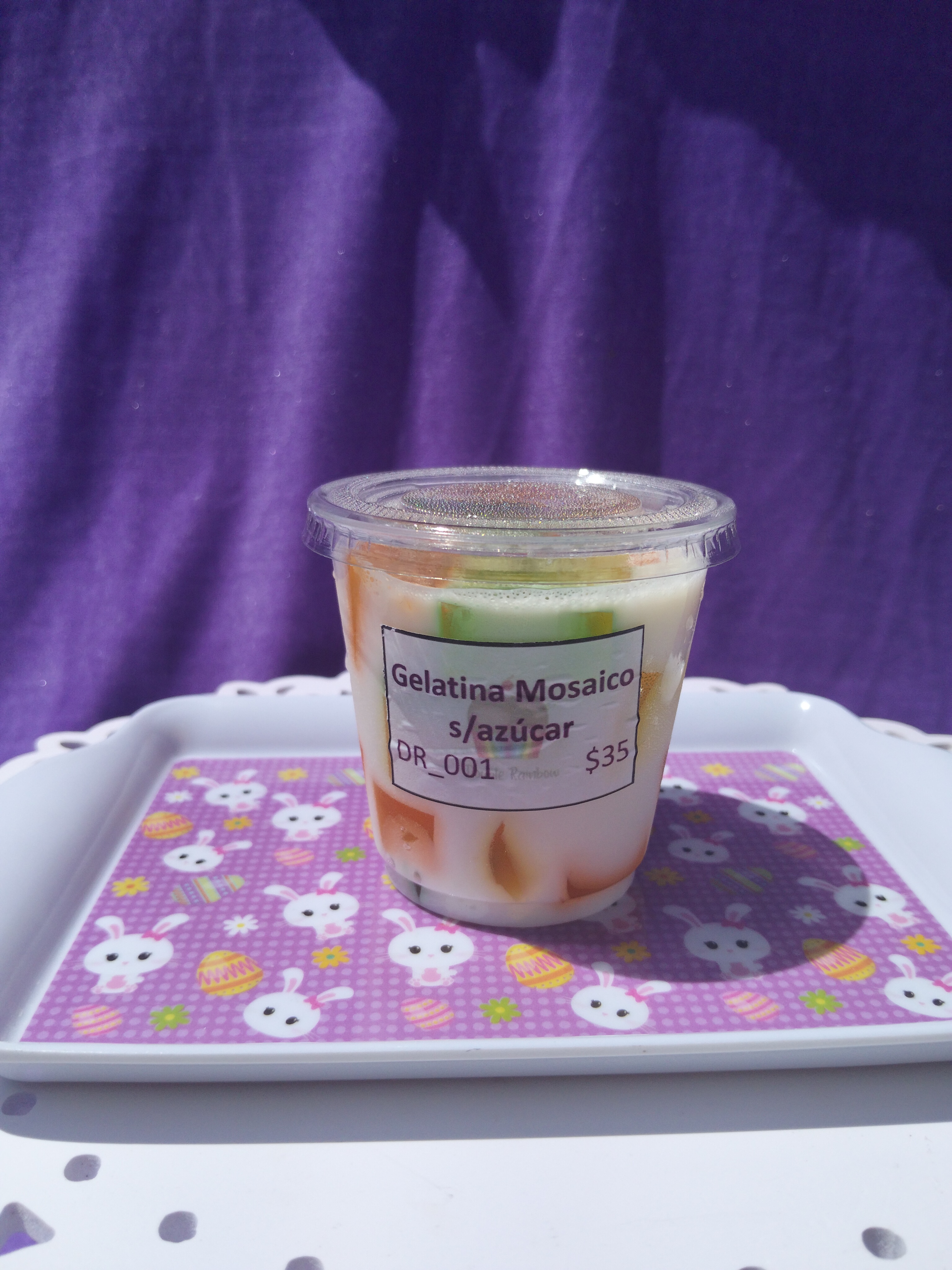 Gelatina Mosaico s/ azúcar