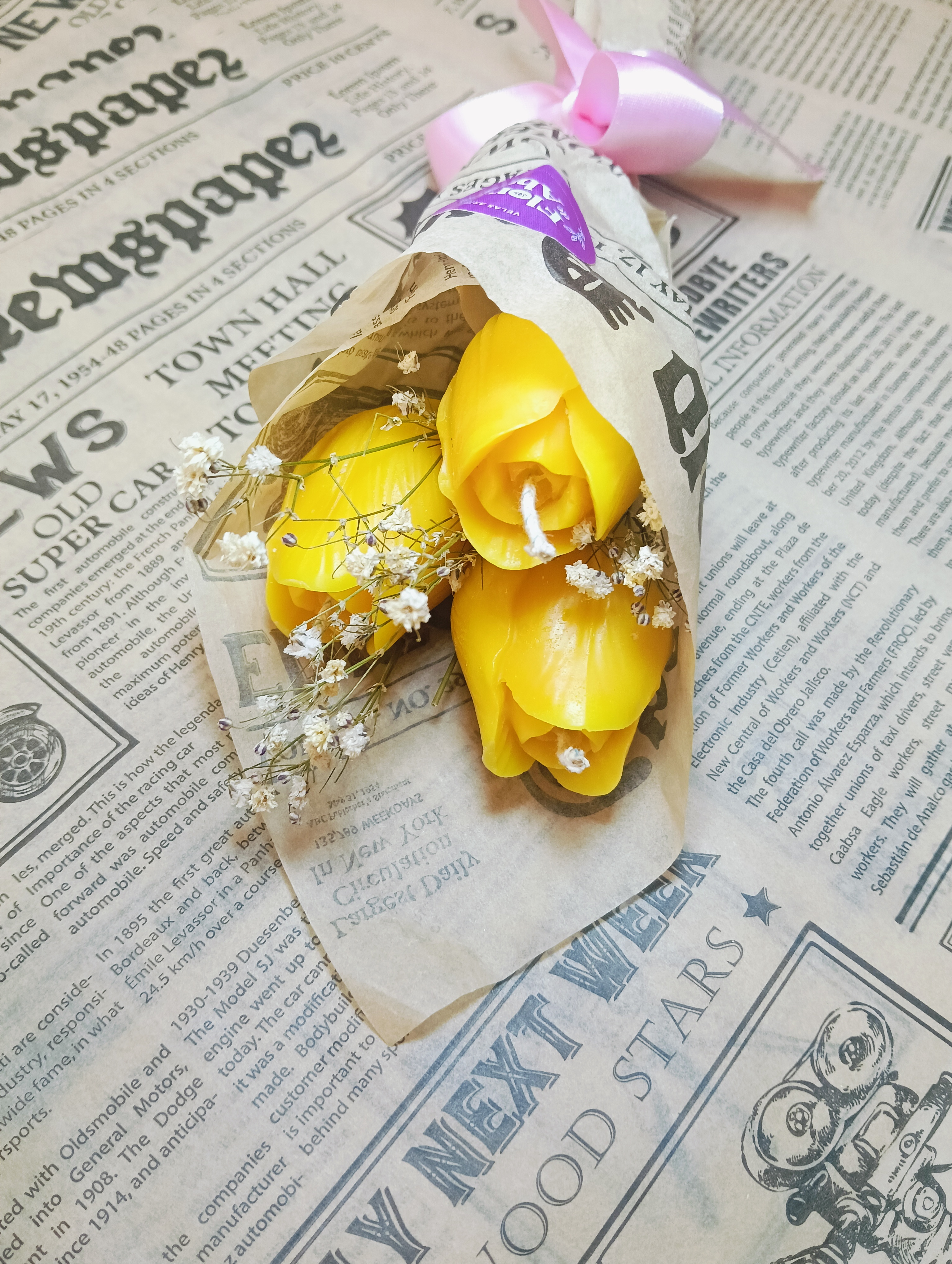 Ramo florivelas Tulipán 3 pzas