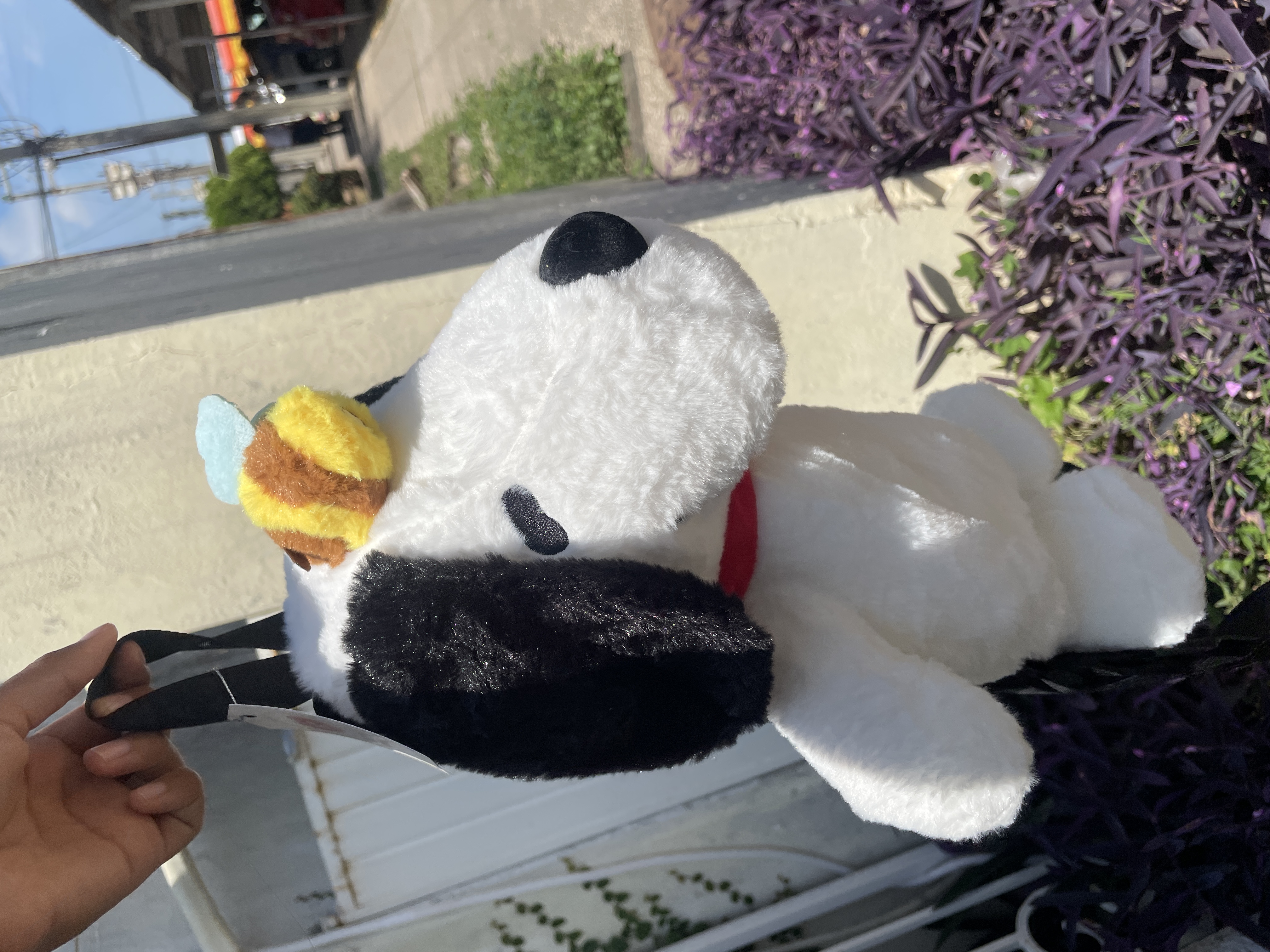 Mochila snoopy de peluche