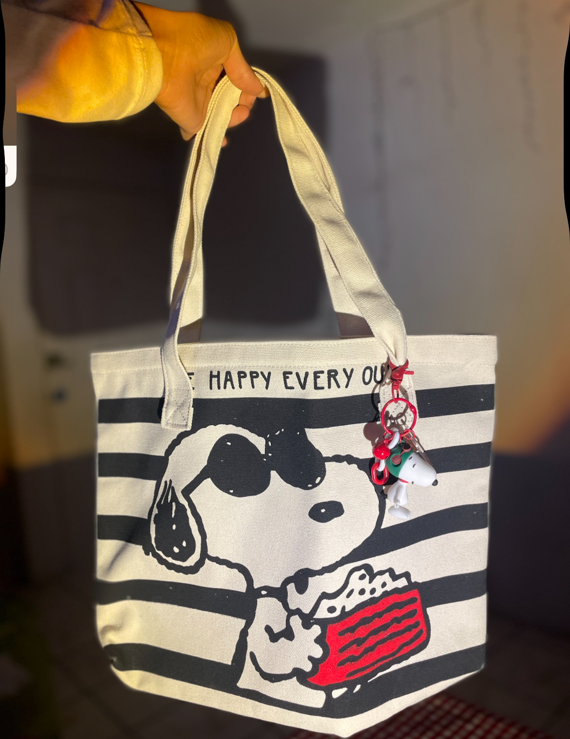 Bolso snoopy lentes