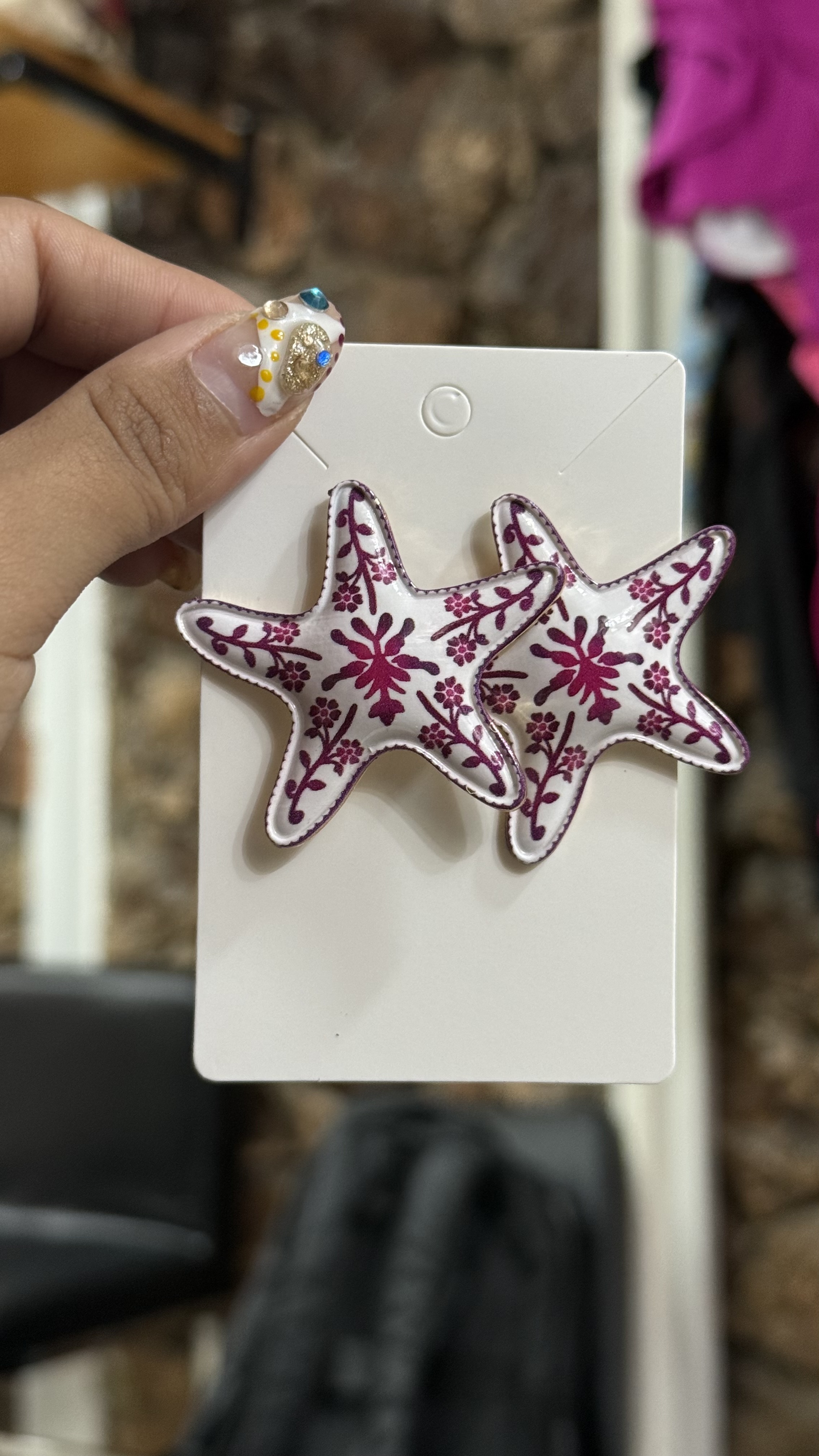 Aretes grandes estrella de mar