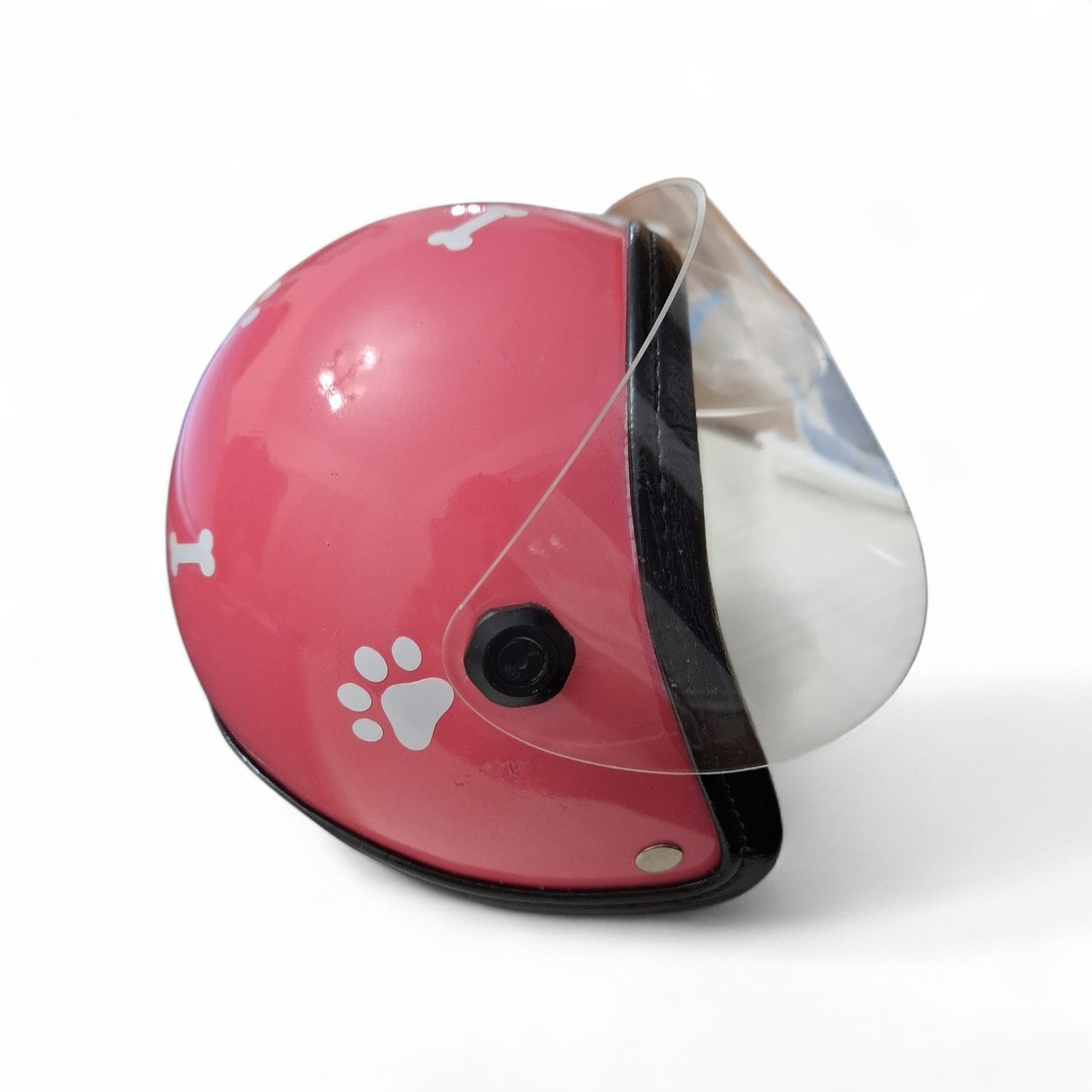Casco para mascotas tamaño grande color rosa