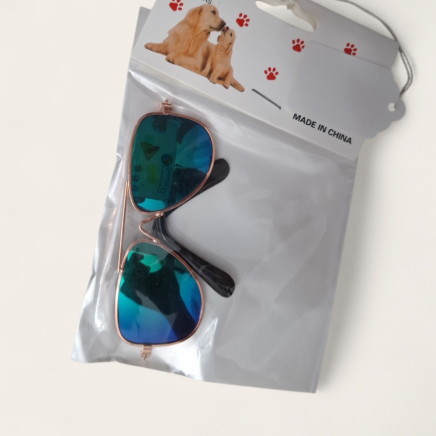 Lentes para mascota tipo aviador oscuros tamaño chico