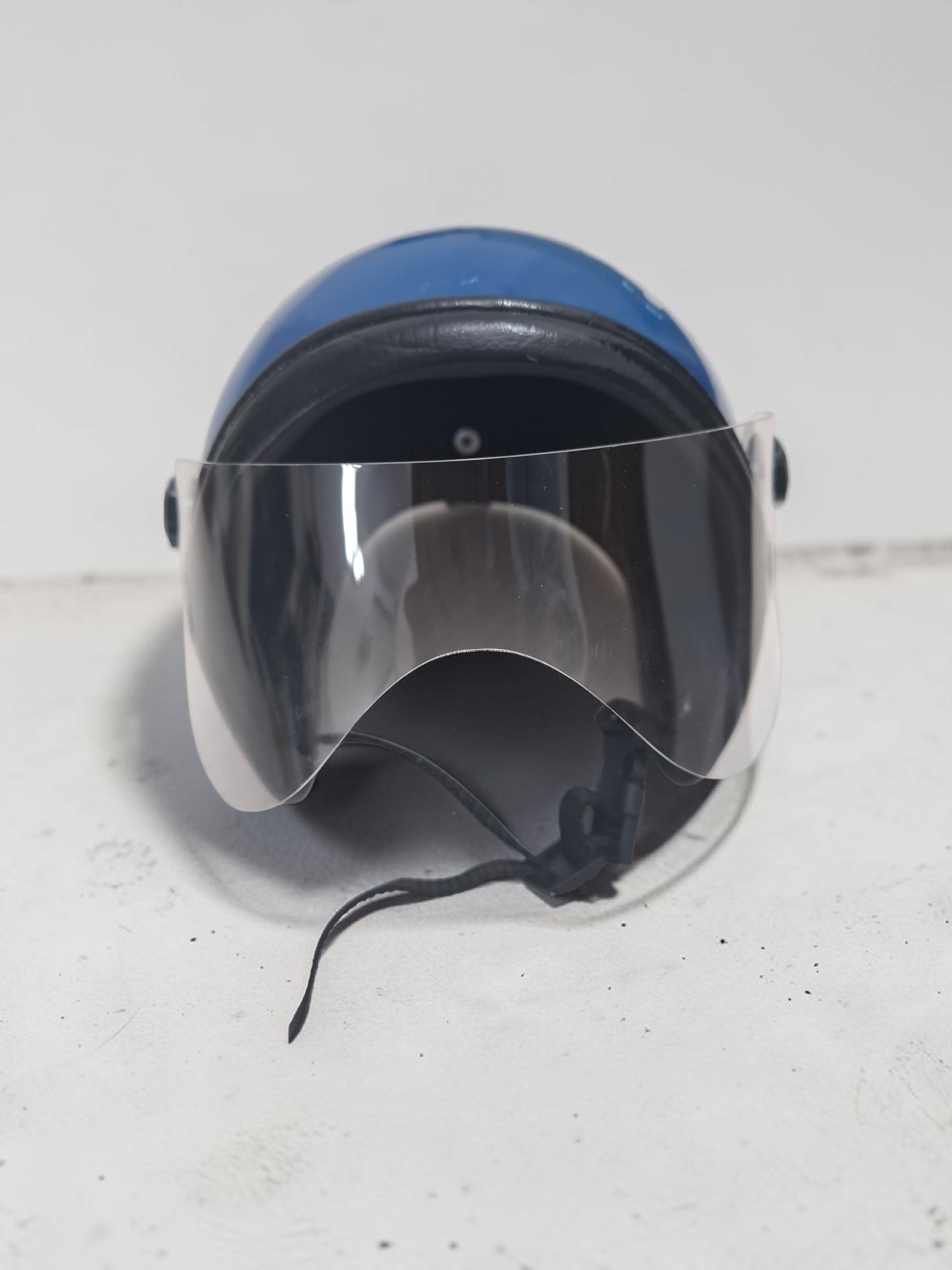 Casco para mascota tamaño chico color azul