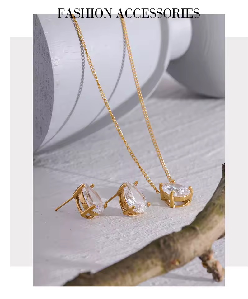 IMG_0103 Juego de collar y aretes zirconia