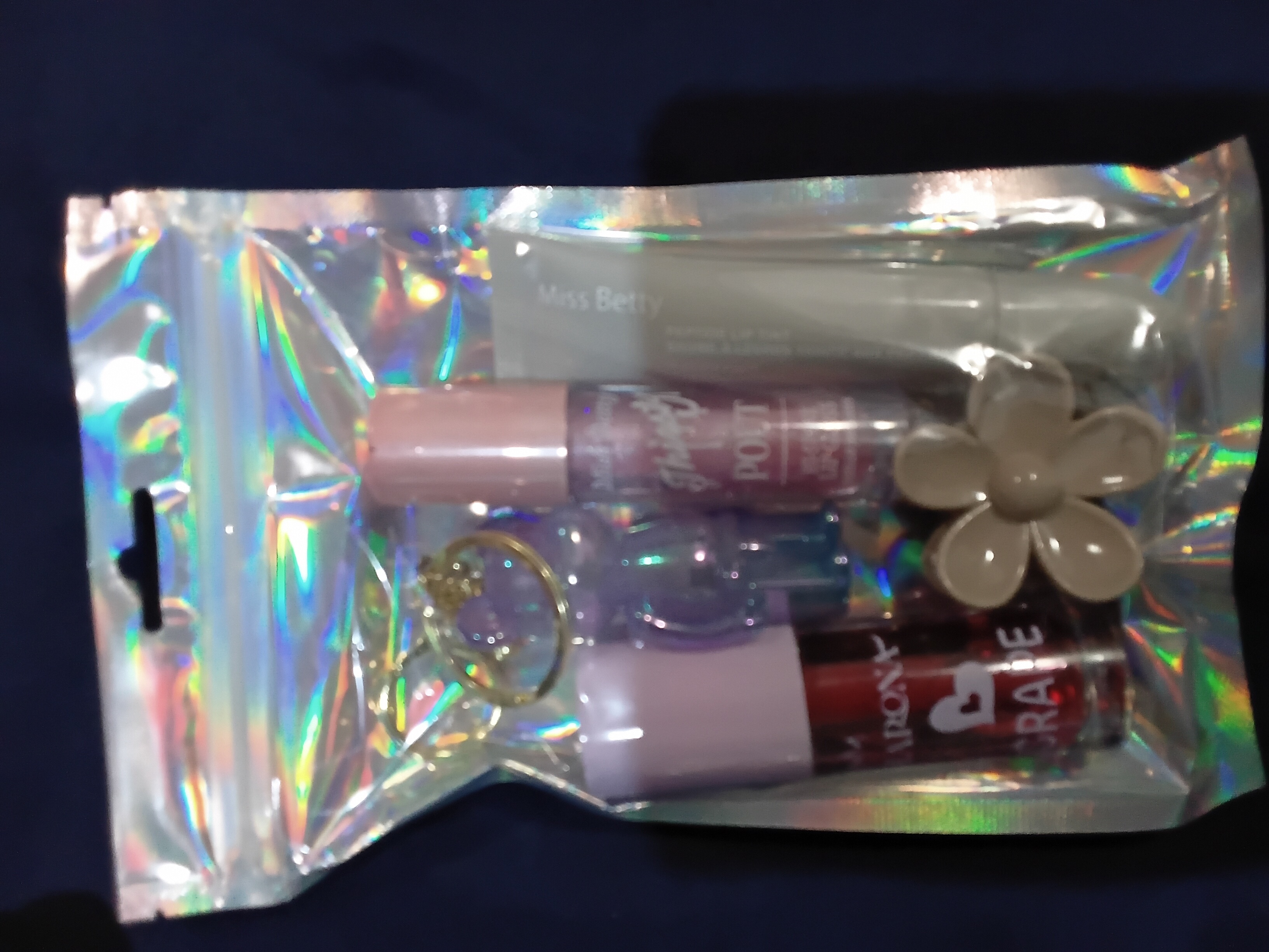 SETS labial gloss pinza llavero