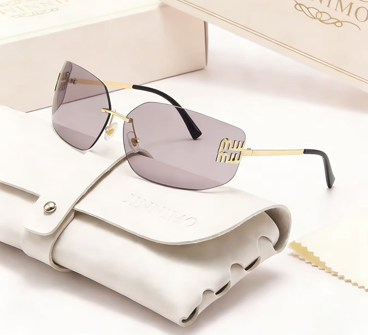 Screenshot Lentes Miu Miu Color Malva (rectangular largo )