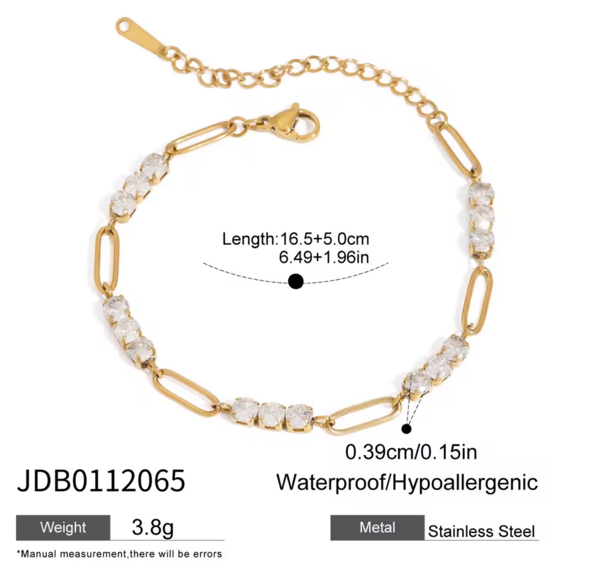 Screenshot Pulsera brillitos eslabon