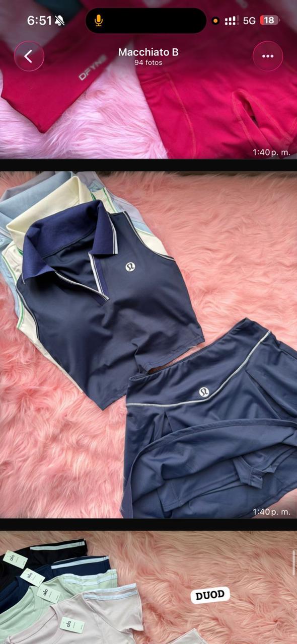 CONJUNTO TENIS LULULEMON